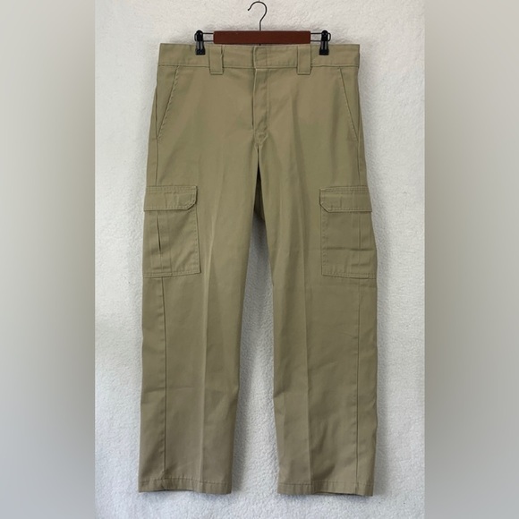 Dickies Cargo Pants Men’s 36x32‎ Green Relaxed Fit Straight Leg Workwear Utility - Picture 2 of 12